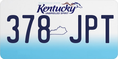 KY license plate 378JPT