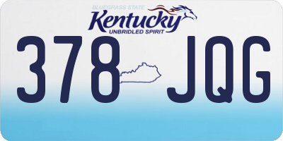 KY license plate 378JQG