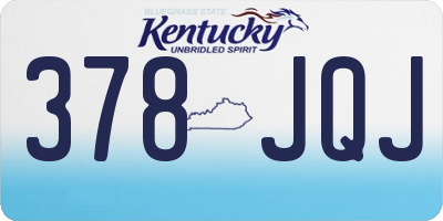 KY license plate 378JQJ