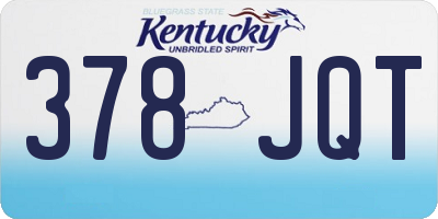 KY license plate 378JQT