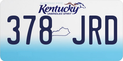 KY license plate 378JRD