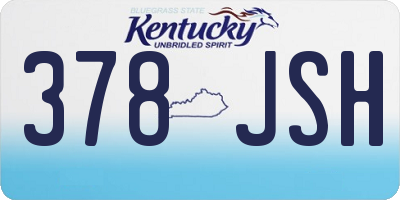 KY license plate 378JSH