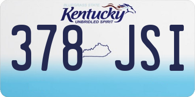 KY license plate 378JSI