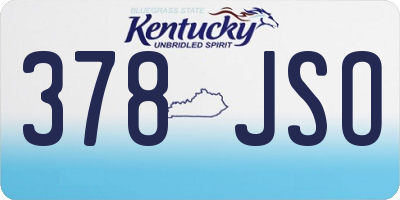 KY license plate 378JSO