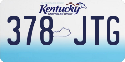 KY license plate 378JTG