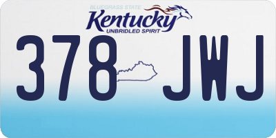 KY license plate 378JWJ