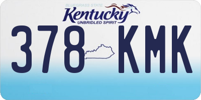 KY license plate 378KMK