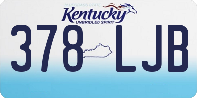 KY license plate 378LJB