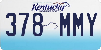 KY license plate 378MMY