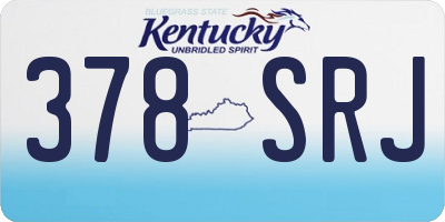 KY license plate 378SRJ