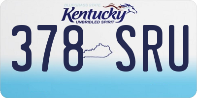 KY license plate 378SRU