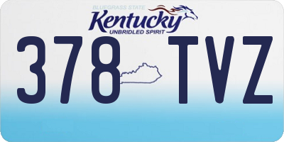 KY license plate 378TVZ