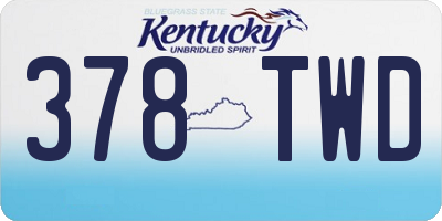 KY license plate 378TWD