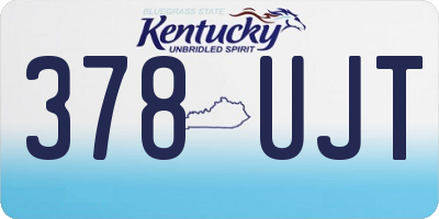 KY license plate 378UJT