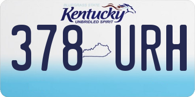 KY license plate 378URH