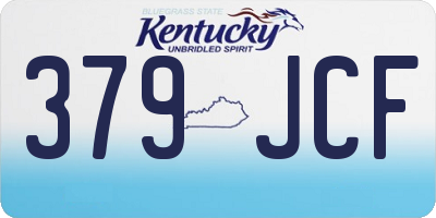 KY license plate 379JCF