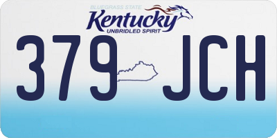 KY license plate 379JCH