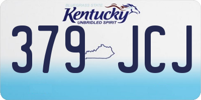 KY license plate 379JCJ