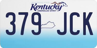 KY license plate 379JCK