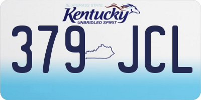 KY license plate 379JCL