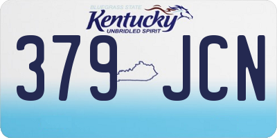 KY license plate 379JCN