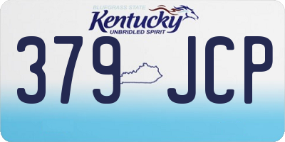KY license plate 379JCP