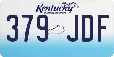 KY license plate 379JDF