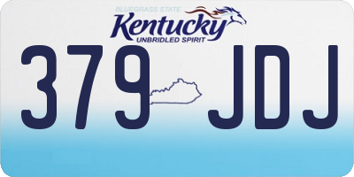 KY license plate 379JDJ