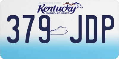 KY license plate 379JDP