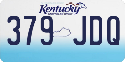 KY license plate 379JDQ