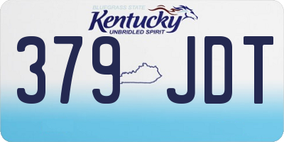 KY license plate 379JDT