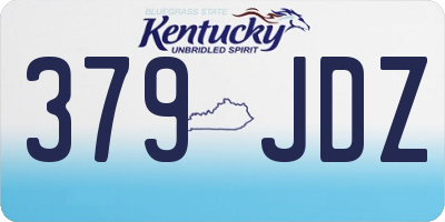 KY license plate 379JDZ