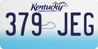 KY license plate 379JEG