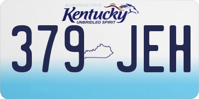 KY license plate 379JEH