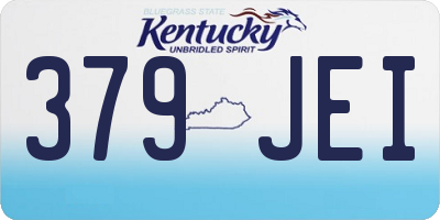 KY license plate 379JEI
