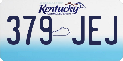 KY license plate 379JEJ