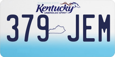 KY license plate 379JEM
