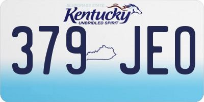 KY license plate 379JEO