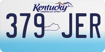 KY license plate 379JER