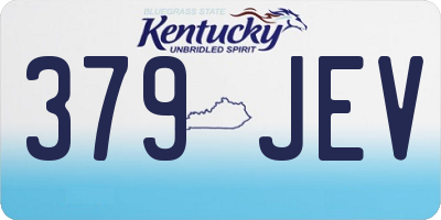 KY license plate 379JEV