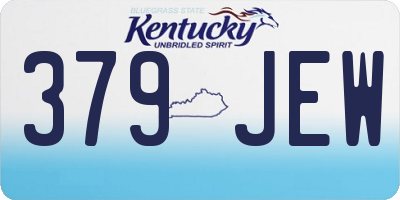 KY license plate 379JEW