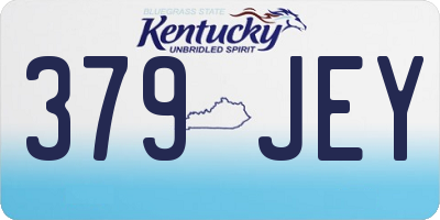 KY license plate 379JEY