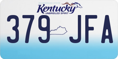 KY license plate 379JFA
