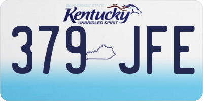 KY license plate 379JFE