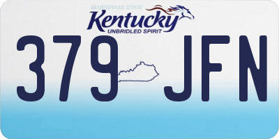 KY license plate 379JFN