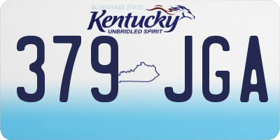 KY license plate 379JGA