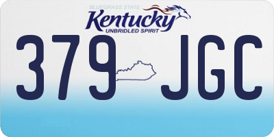 KY license plate 379JGC