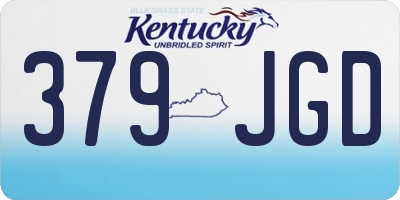 KY license plate 379JGD