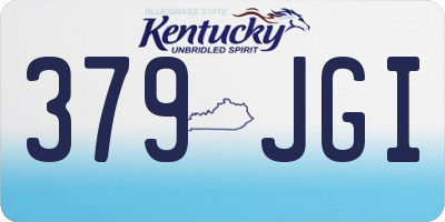 KY license plate 379JGI