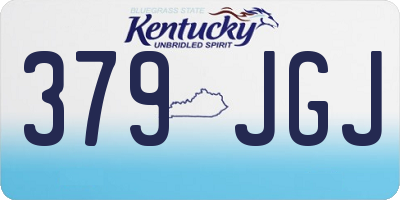KY license plate 379JGJ